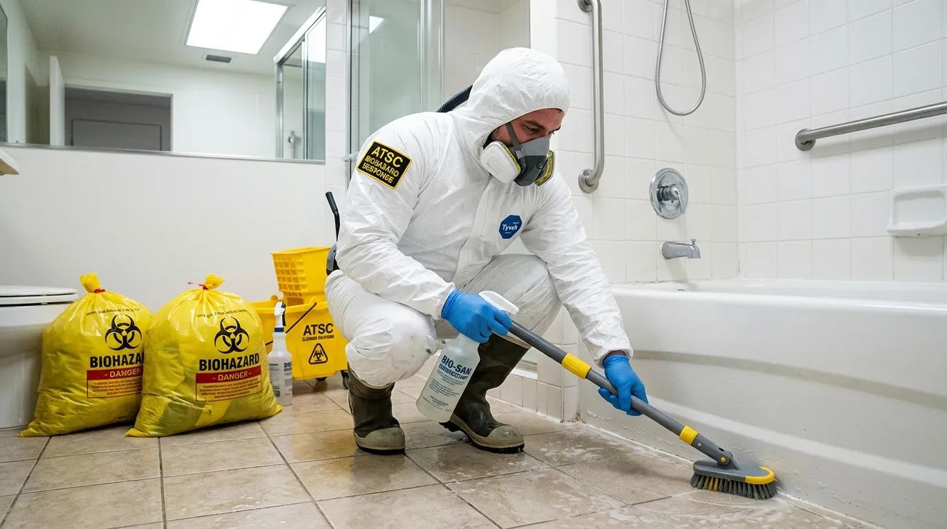 Decontamination equipment deployed for Blood Cleanup in Blanchard